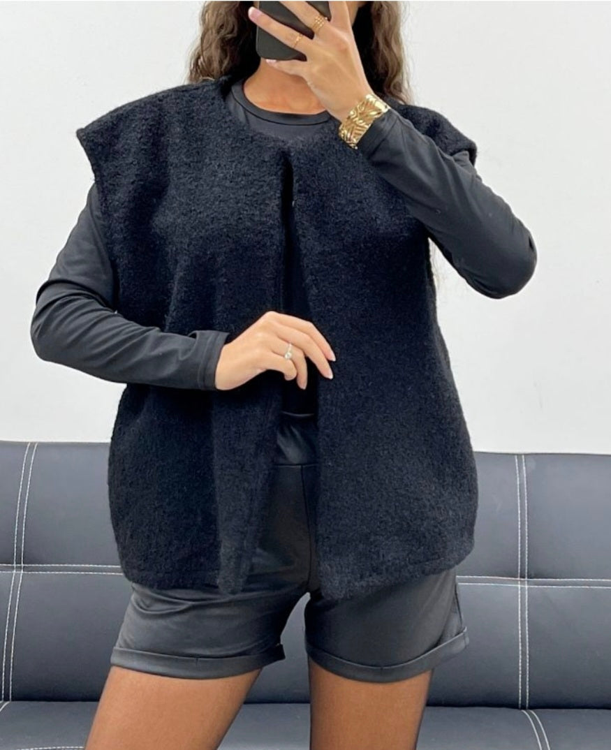 Veste en laine sans manche