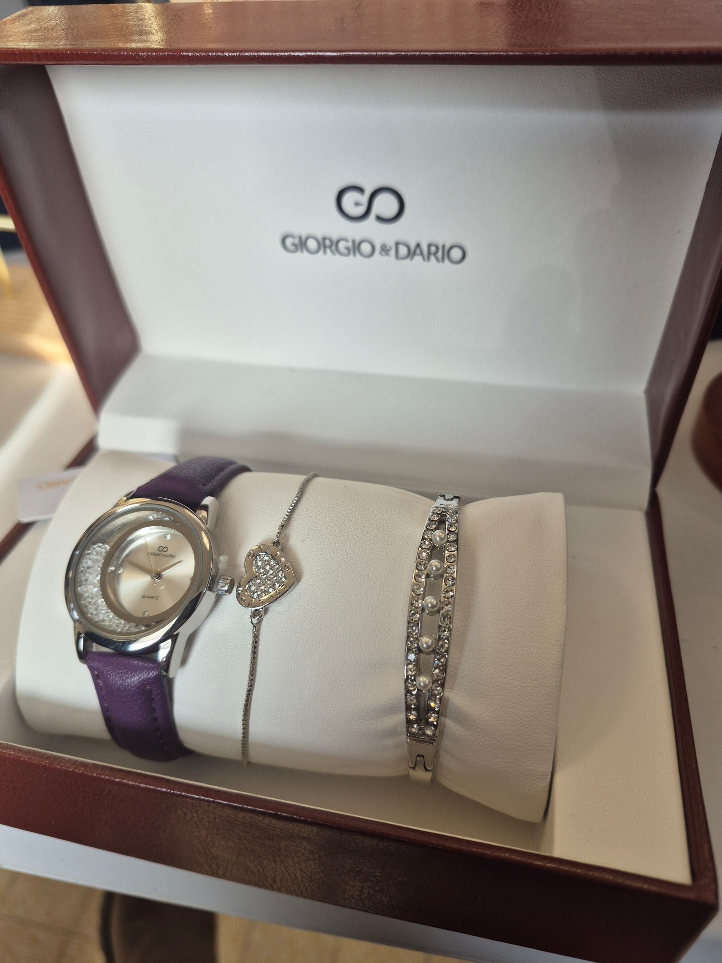 Coffret 3 pièces violet