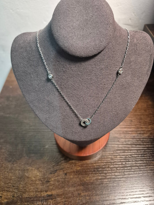 Collier cercle brillant