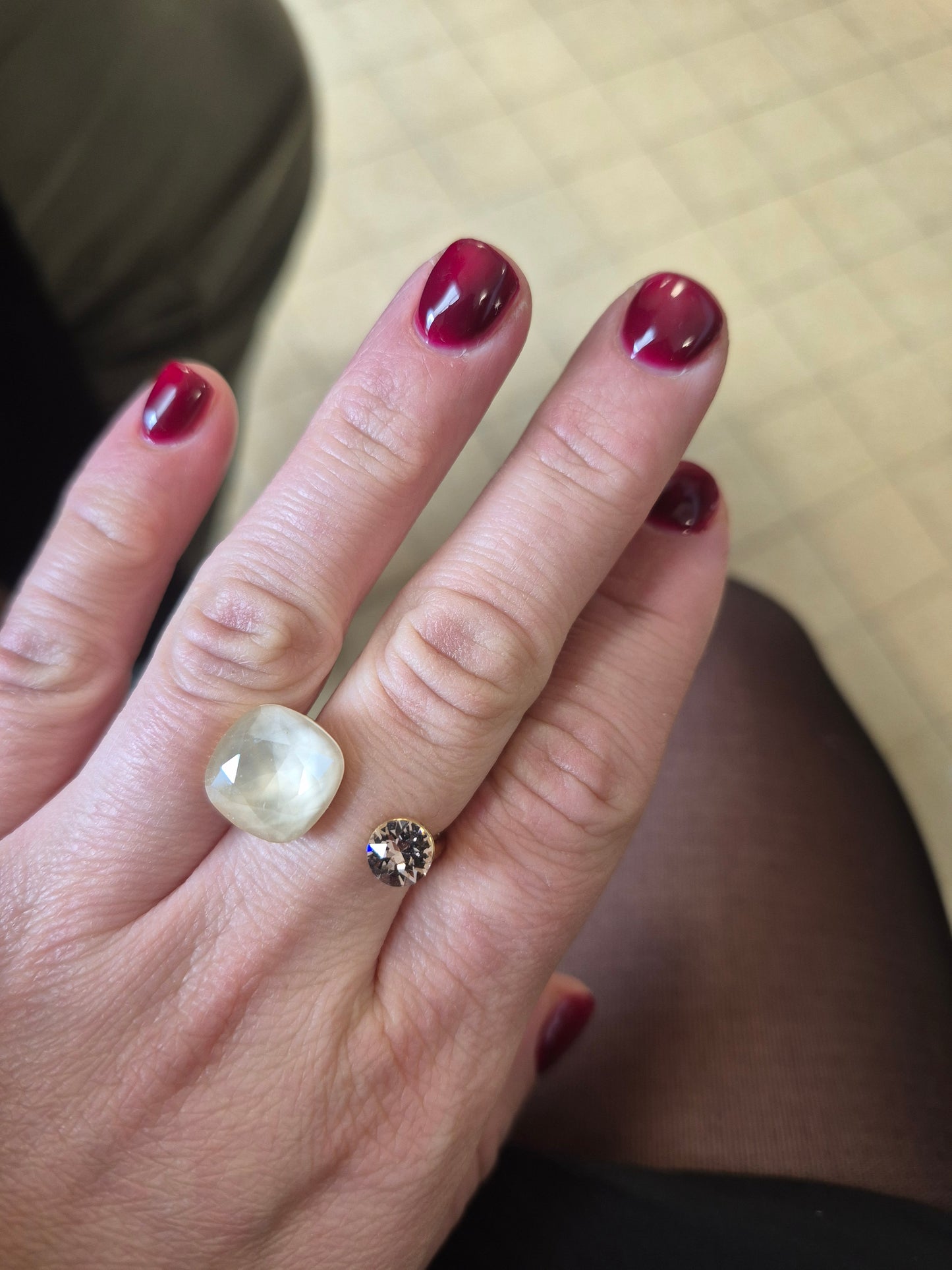 Bague avec cristaux de swarovski