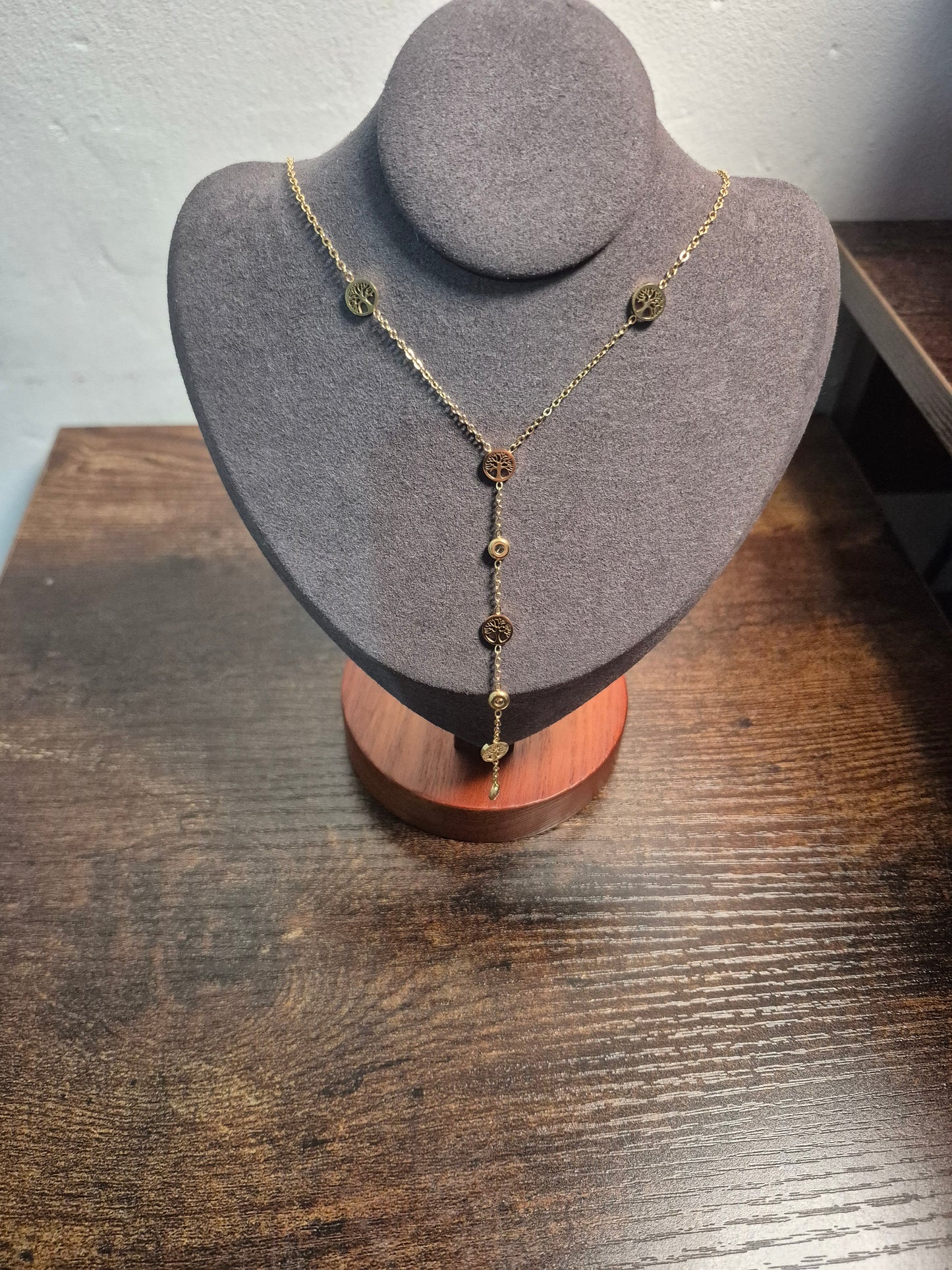 Collier en Y arbre de vie
