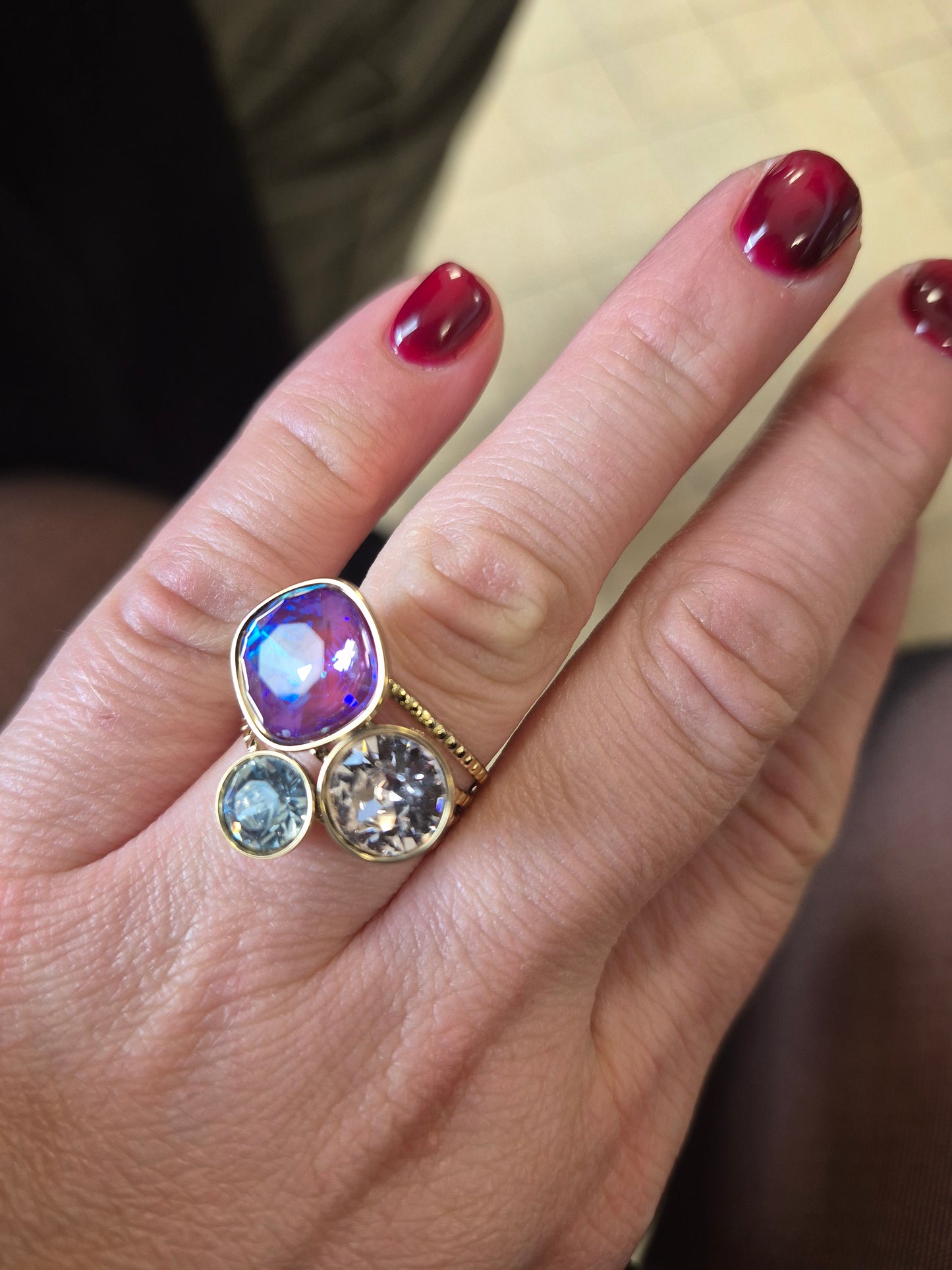 Bague cristaux de swarovski